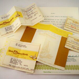 Disney World Polynesian Conformation, Other 1978 Vintage Ephemera